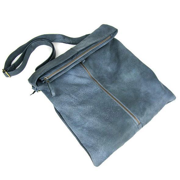 Charcoal blue crossbody bag by Travel and Living Collection in the post which describes the best handbags to choose if you are short.